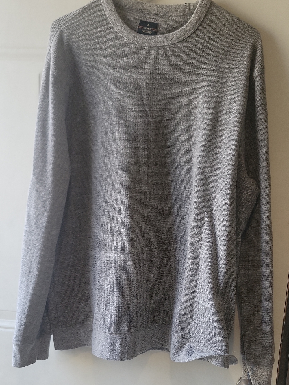 Members Mark Gray Crewneck Sweater  M8x Cotton Outdoor- XL